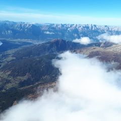 Flugwegposition um 14:14:36: Aufgenommen in der Nähe von Gemeinde Navis, Navis, Österreich in 3401 Meter